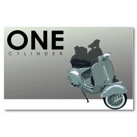 Αφίσα (μονοκύλινδρος, vespa)